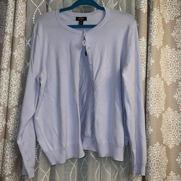 Lord & Taylor Super Soft light purple  Cardigan nwt size 1x - Picture 1 of 7